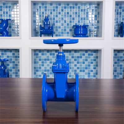 QT450 Soft Seal Gate Valve PN10 DN80 น้ำแก๊สน้ำมัน Ball Mill เหล็กหล่อ