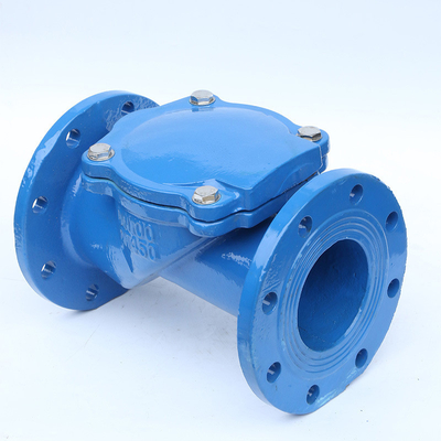 H44X-10 วาล์วตรวจสอบการแกว่งเหล็กหล่อ