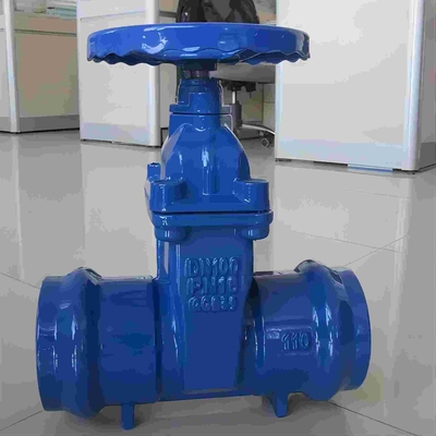 เส้นผ่านศูนย์กลางที่กำหนด Hand Wheel Gate Valve วาล์วประตูปิดผนึกที่นั่งแบบยืดหยุ่น PN16