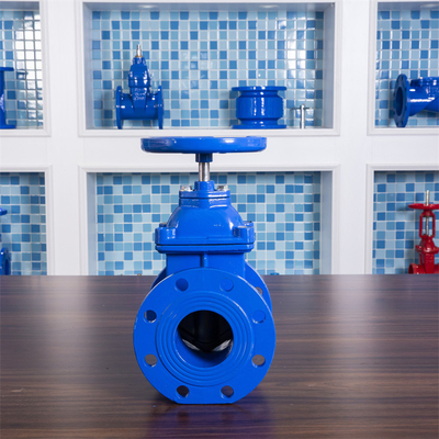 F4 Soft Sealing Pn10 PN16 วาล์วเหล็กหล่อ GGG50 Ball Mill Iron DN50
