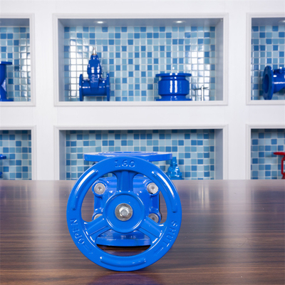 Z45X-16 Elastic Soft Seal Gate Valve F4 QT450 DN100 Pn16 หน้าแปลนสิ้นสุด
