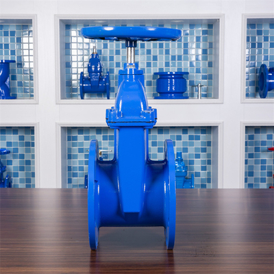 GGG40 QT450 วาล์วประตูที่นั่งแบบยืดหยุ่น PN16 Carbon Steel Gate Valve