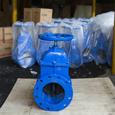 PN10 QT450 Soft Seal Gate Valve DN200 ทองแดงสกรูตัวเมีย PN16 Gate Valve