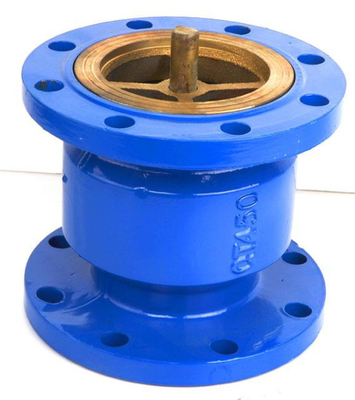 HC41X Double Flanged Silent Check Valve ท่อไอเสียแนวตั้ง PN10 PN16 เหล็กดัด