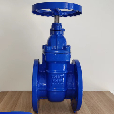 F4 Ggg50 ซีลอ่อน DN50 ประตูวาล์วหน้าแปลนด้วยซีล NBR EPDM กันสนิม