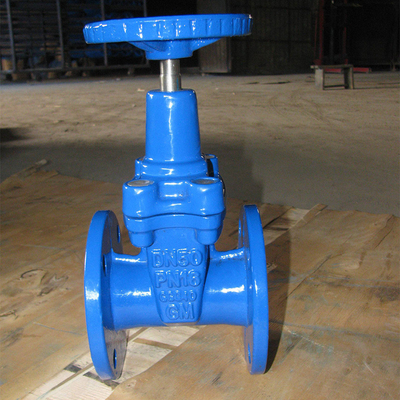 BS5163 GGG50 วาล์วประตูซีลอ่อน PN16 เหล็กดัด DN100 DN150
