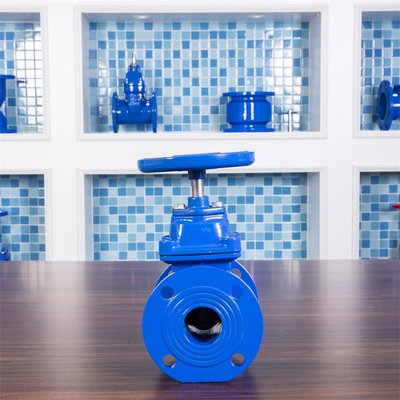 น้ำแก๊สน้ำมัน F4 Soft Sealing Gate Valve Dn 50 GGG50 เหล็กหล่อ PN10 PN16